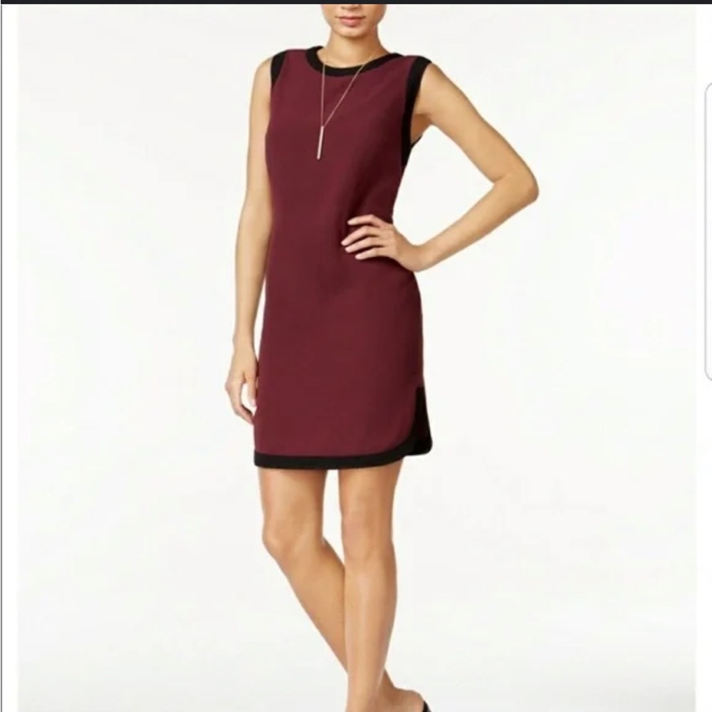 BARIII LARGE BURGUNDY DRESS